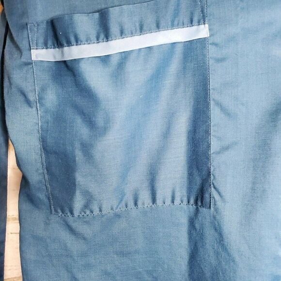 Vintage Robe By Weldon Blue Polyester Mens Robe With Belt Medium - Picture 6 of 9